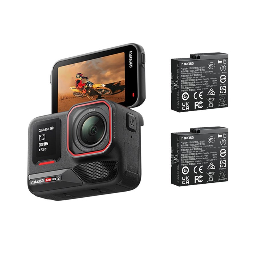 Insta360 Ace Pro 2 翻轉螢幕運動相機(公司貨) 雙電版